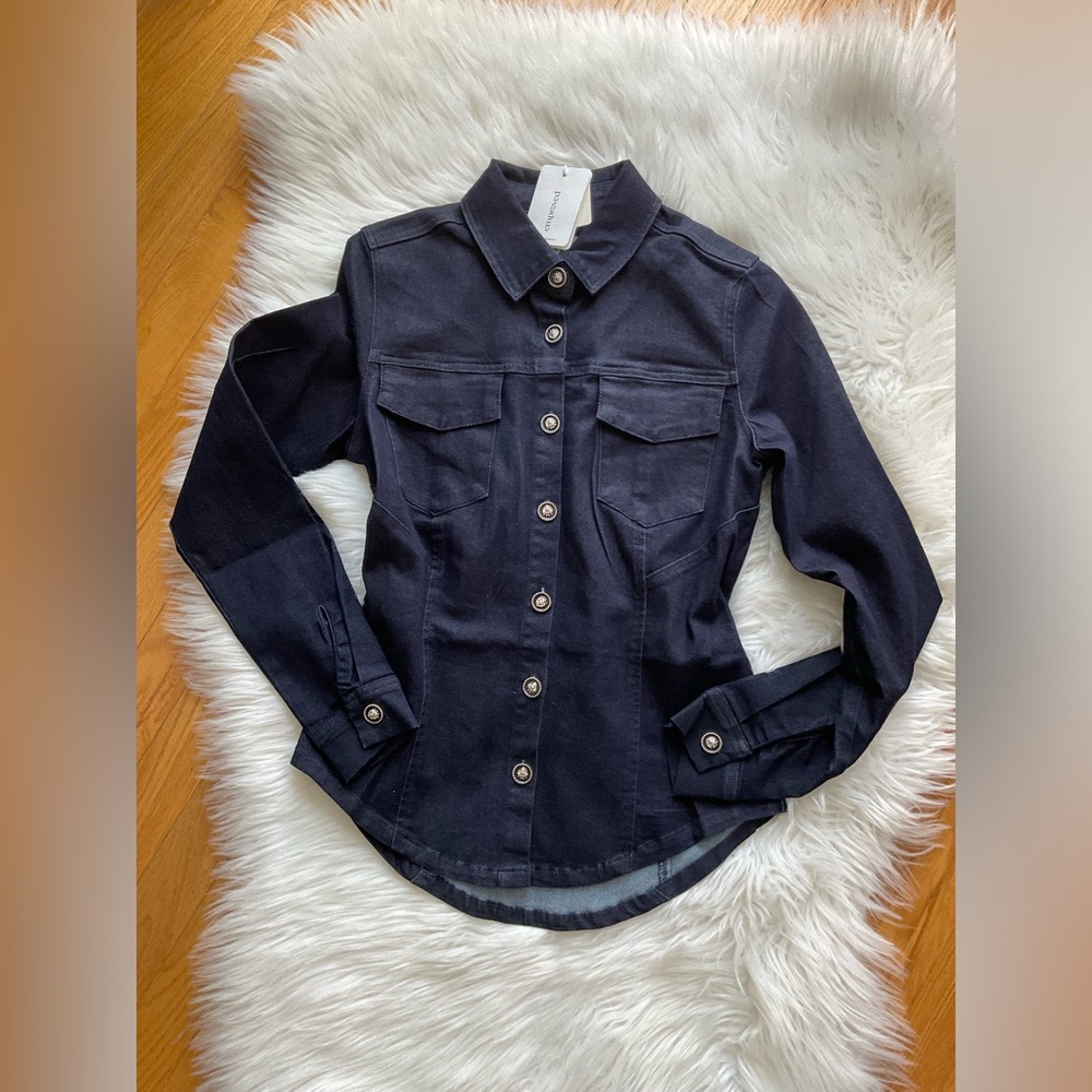 EMPROVED DENIM BLOUSE - Picture 2 of 12